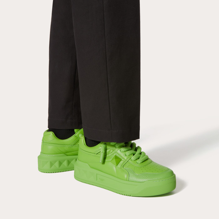 Valentino One Stud Xl Nappa Leather Low Top Sneaker Studded Athleisure Shoes #nigo96282