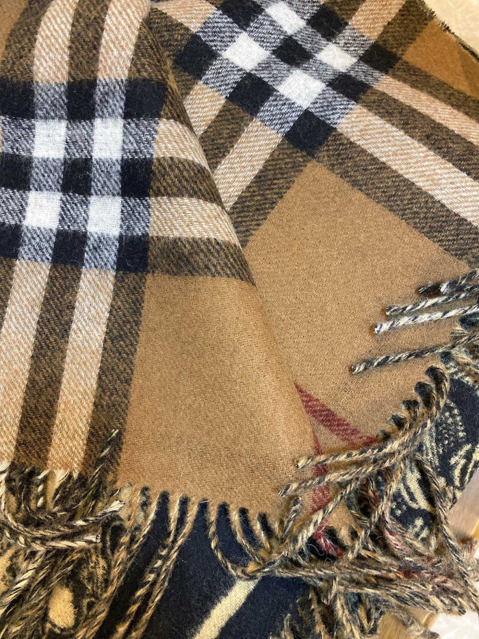 Burberry EKD Cashmere Reversible  Autumn And Winter Warm Scarf Shawl #nigo96285