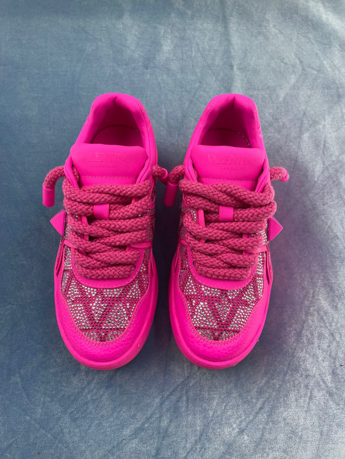 Valentino One Stud Xl Nappa Leather Low Top Sneaker Studded Athleisure Shoes #nigo96282