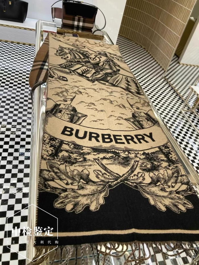 Burberry EKD Cashmere Reversible  Autumn And Winter Warm Scarf Shawl #nigo96285