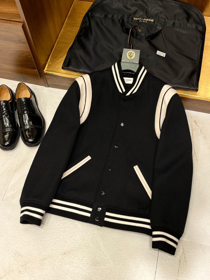 Saint Laurent Teddy Jacket In Wool Ngvp #nigo691