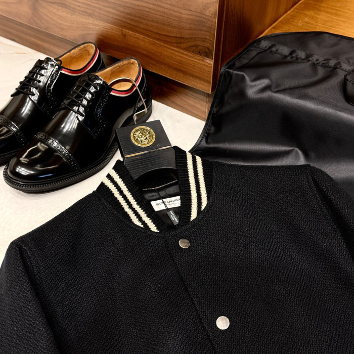 Saint Laurent Teddy Jacket In Wool Ngvp #nigo691