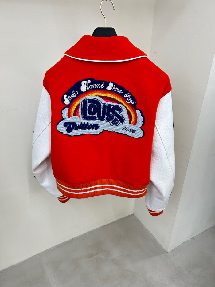 Louis Vuitton Mini Varsity Blouson Colour Blocked Baseball Jacket #nigo96269