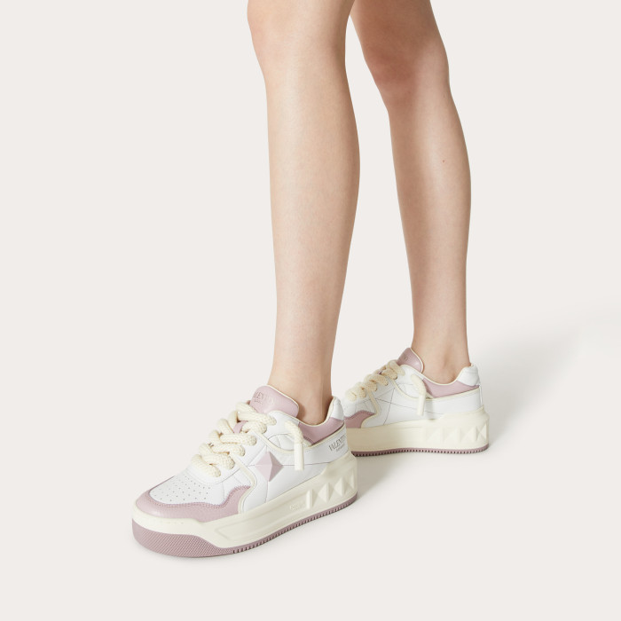 Valentino One Stud Xl Nappa Leather Low Top Sneaker Studded Athleisure Shoes #nigo96282