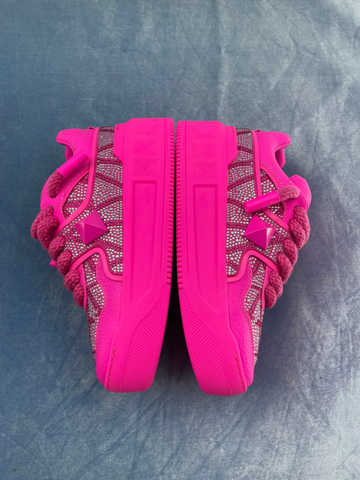 Valentino One Stud Xl Nappa Leather Low Top Sneaker Studded Athleisure Shoes #nigo96282