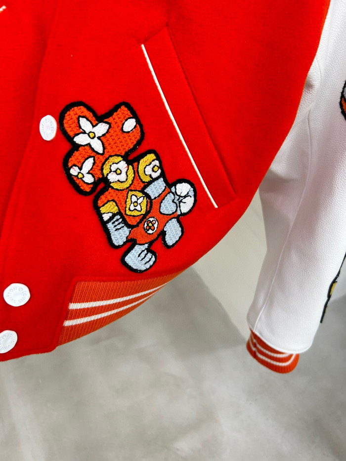 Louis Vuitton Mini Varsity Blouson Colour Blocked Baseball Jacket #nigo96269