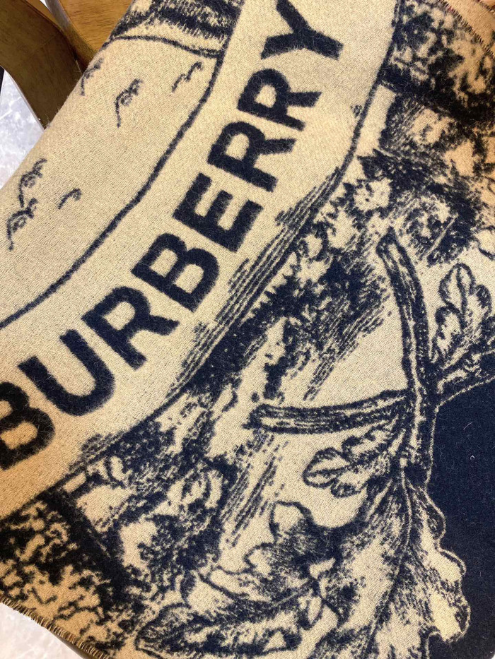 Burberry EKD Cashmere Reversible  Autumn And Winter Warm Scarf Shawl #nigo96285