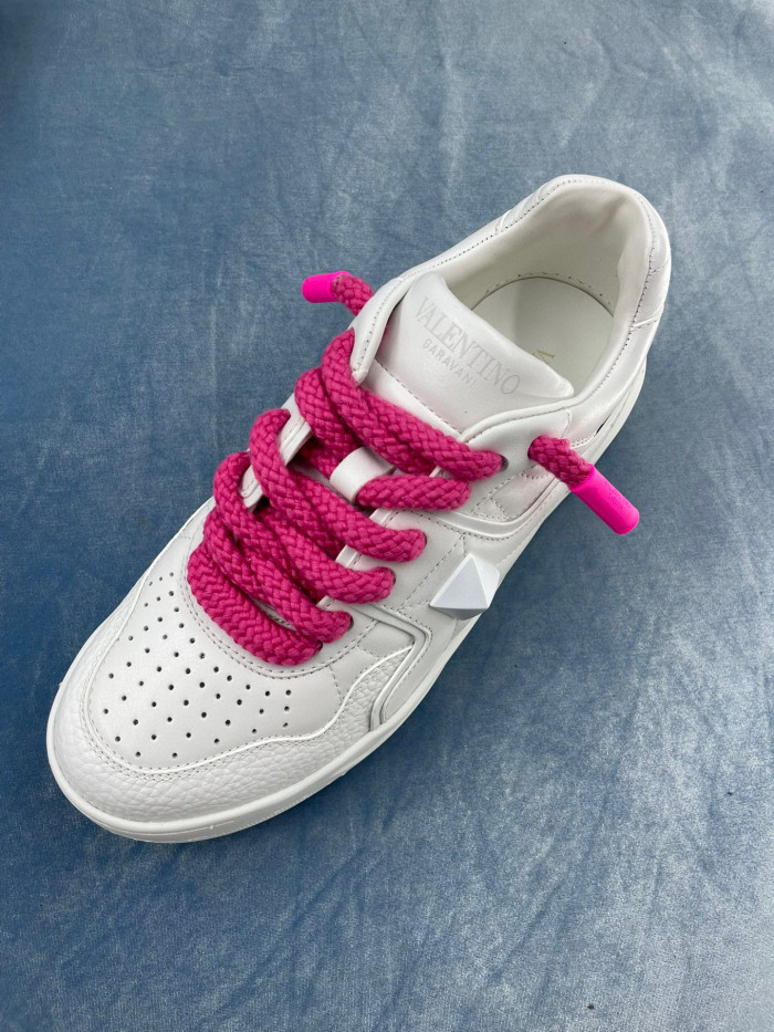 Valentino One Stud Xl Nappa Leather Low Top Sneaker Studded Athleisure Shoes #nigo96282