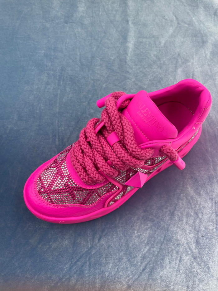 Valentino One Stud Xl Nappa Leather Low Top Sneaker Studded Athleisure Shoes #nigo96282