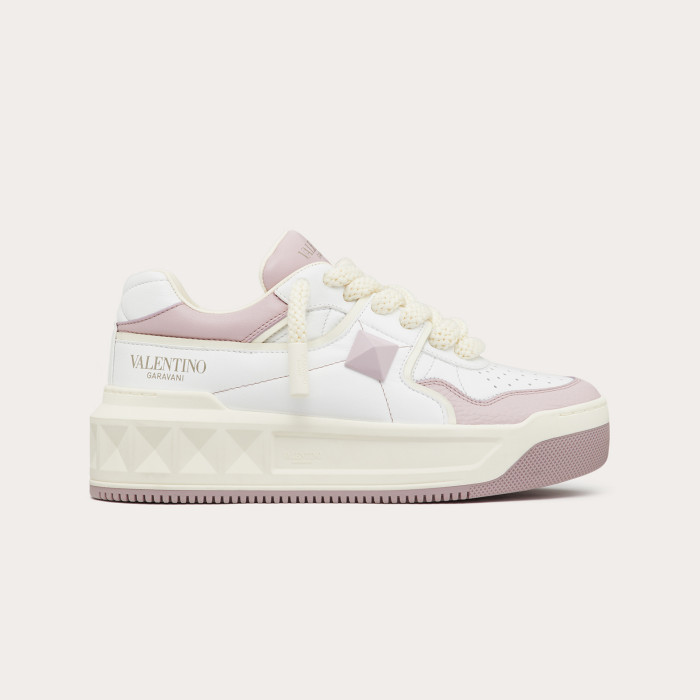 Valentino One Stud Xl Nappa Leather Low Top Sneaker Studded Athleisure Shoes #nigo96282