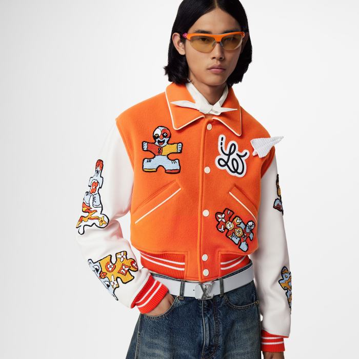 Louis Vuitton Mini Varsity Blouson Colour Blocked Baseball Jacket #nigo96269