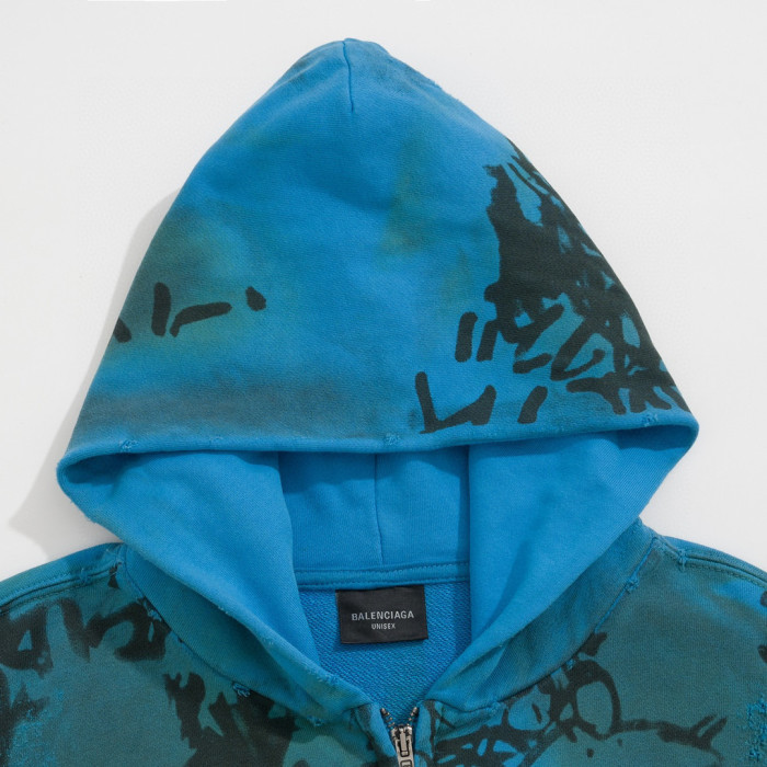 Balenciaga Skater Zip Up Hoodie Medium Fit Baggy Sweatpants Ngvp #nigo6481