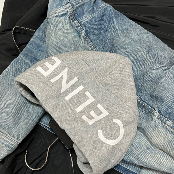 Celine Hooded Denim Jacket #nigo96312