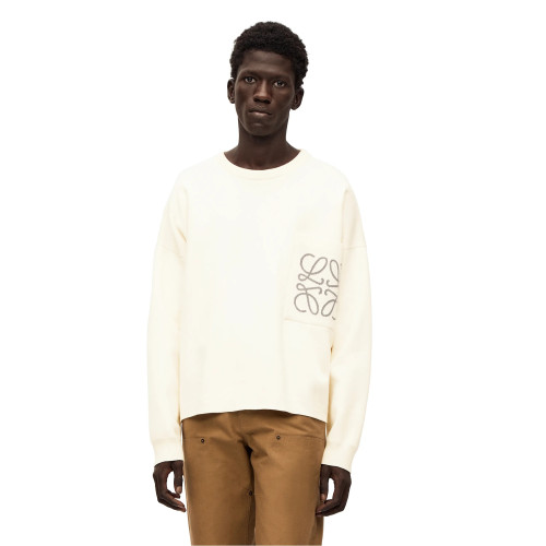 Loewe Sweater In Cotton And Viscose Crew Neck Knit Pullover #nigo96296