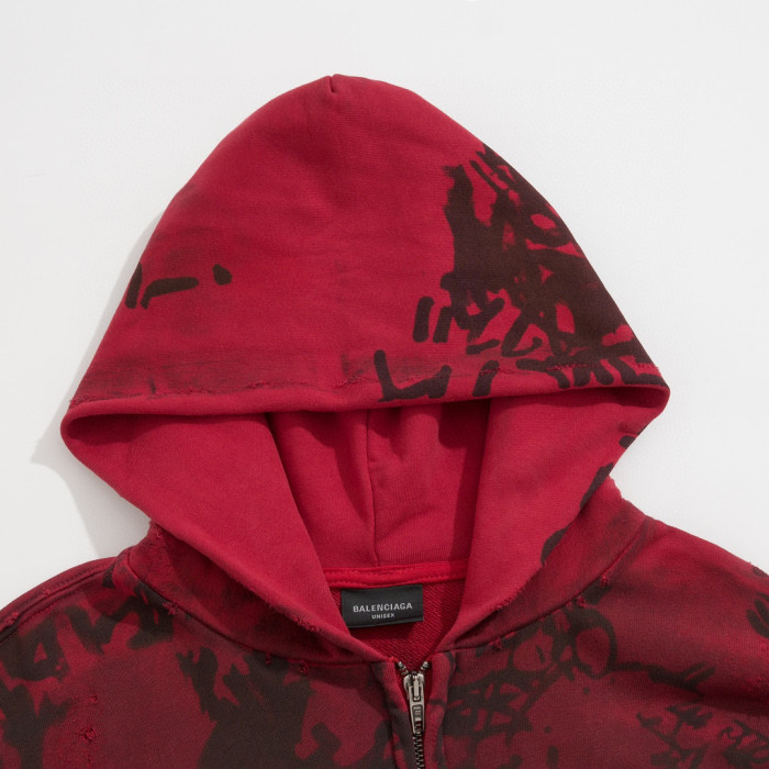 Balenciaga Skater Zip Up Hoodie Medium Fit Baggy Sweatpants Ngvp #nigo6481