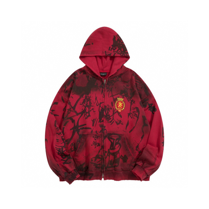 Balenciaga Skater Zip Up Hoodie Medium Fit Baggy Sweatpants Ngvp #nigo6481