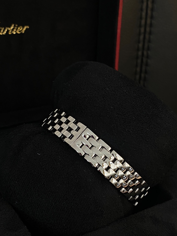 Cartier Cheetah Collection Silver Fashion Small Square Watch #nigo96317