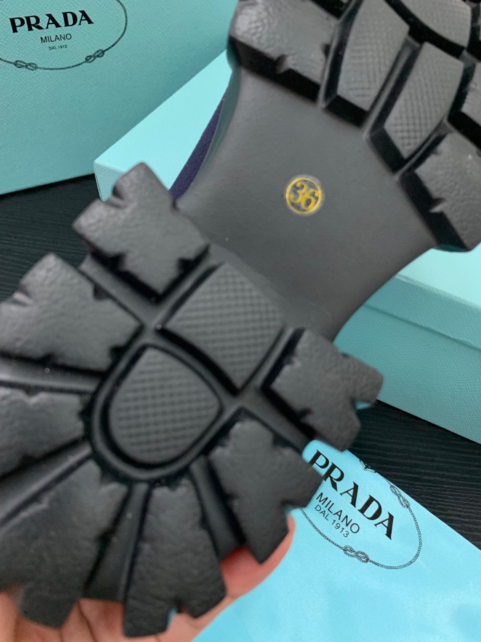 Prada Monolith Knit Booties Knitted Stretch Sock Boots Shoes #nigo96294