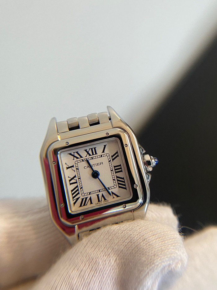 Cartier Cheetah Collection Silver Fashion Small Square Watch #nigo96317