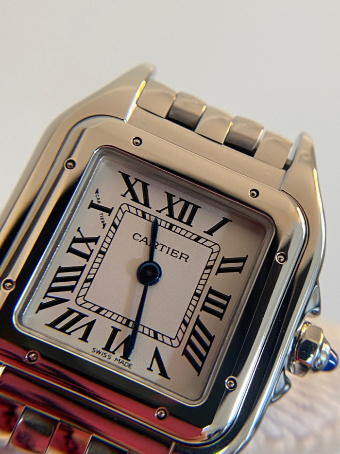 Cartier Cheetah Collection Silver Fashion Small Square Watch #nigo96317