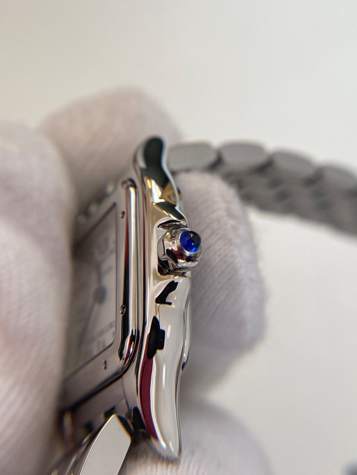 Cartier Cheetah Collection Silver Fashion Small Square Watch #nigo96317