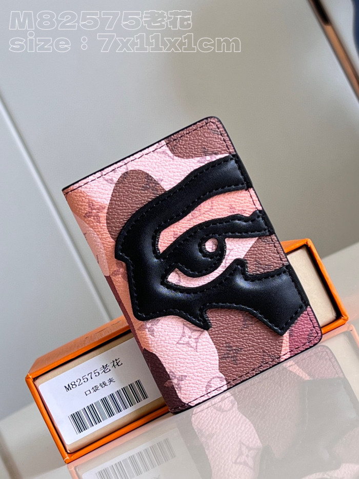 Louis Vuitton Pocket Organizer Medium Leather Wallet Coin Purse #nigo96288