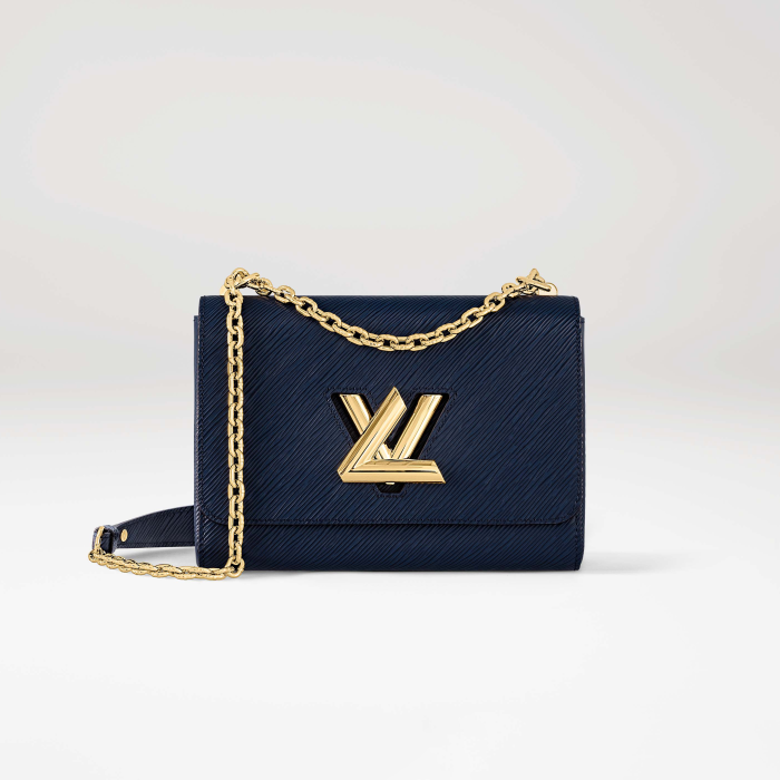 Louis Vuitton TWIST Black Leather Chain Bag #nigo21725