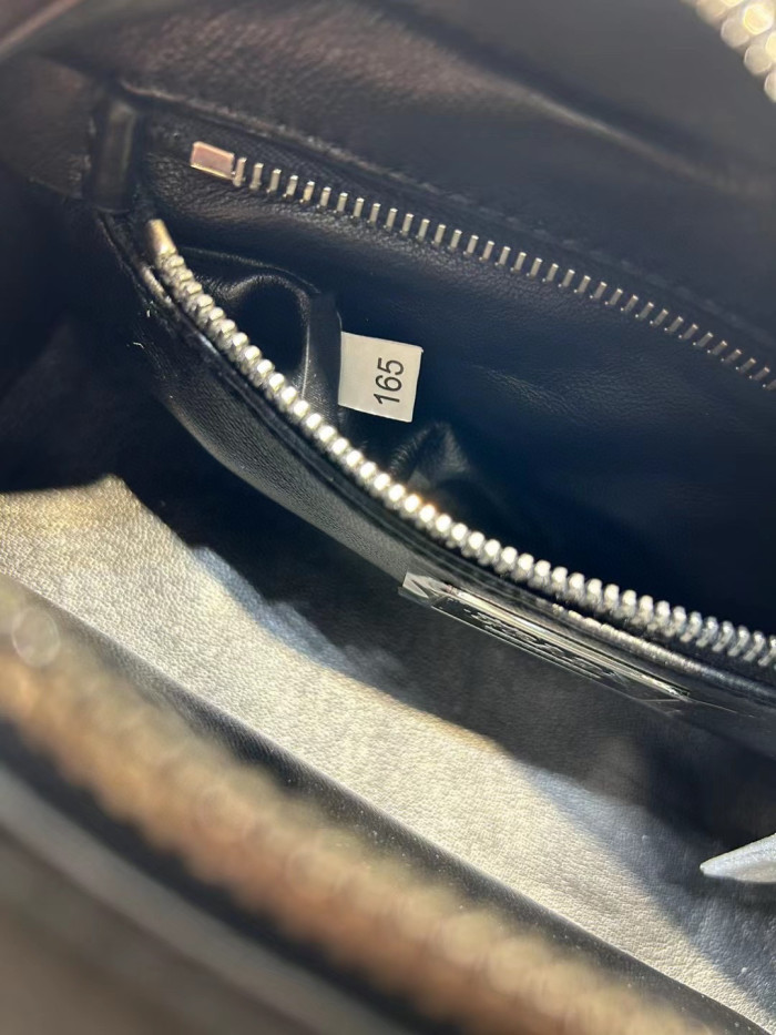 Prada NIGO Black Leather Long Shoulder Strap Crossbody Bag #nigo57423