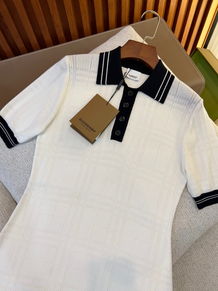 Burberry NIGO Summer Cotton White Dress #nigo57629