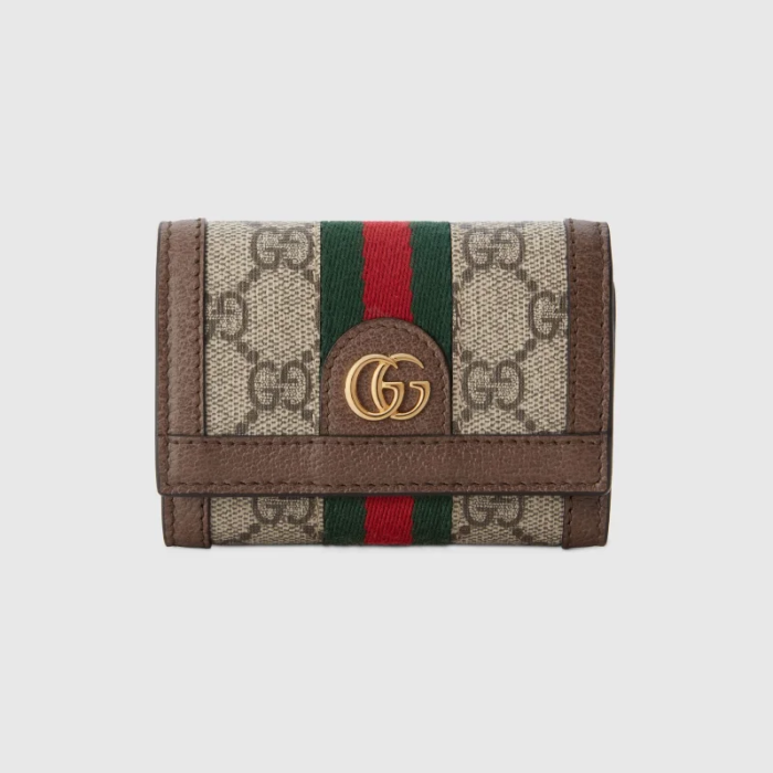 Gucci NIGO Leather Canvas Patchwork Small Wallet #nigo21141