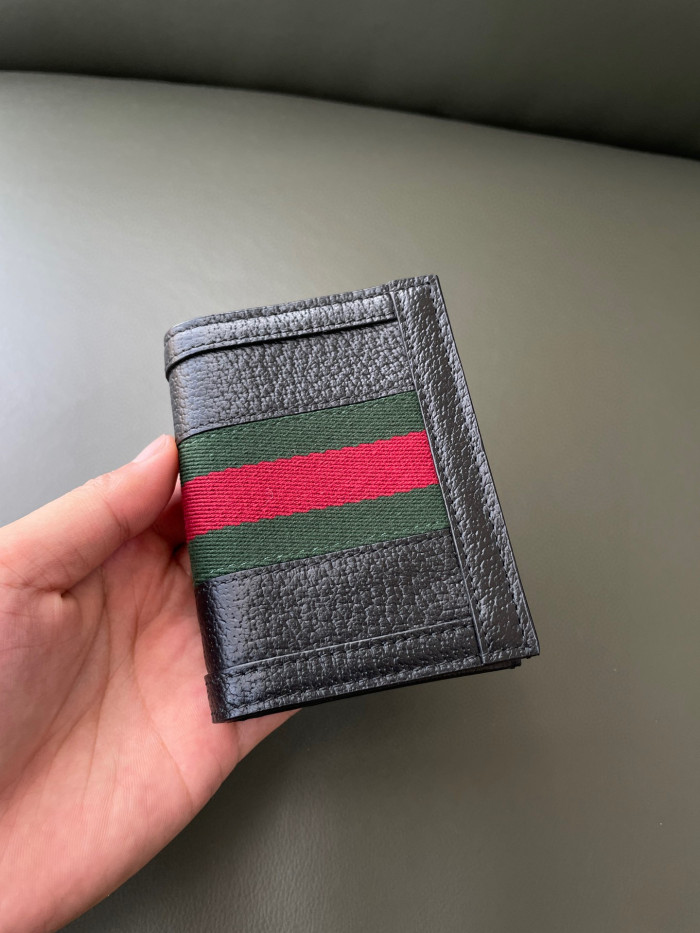 Gucci NIGO Leather Canvas Patchwork Small Wallet #nigo21141