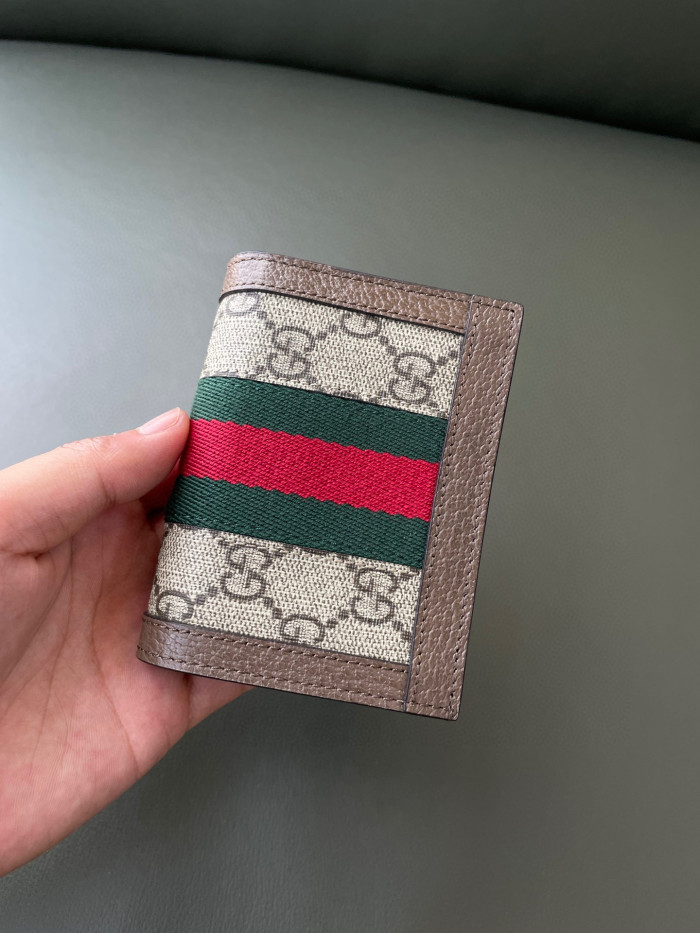 Gucci NIGO Leather Canvas Patchwork Small Wallet #nigo21141