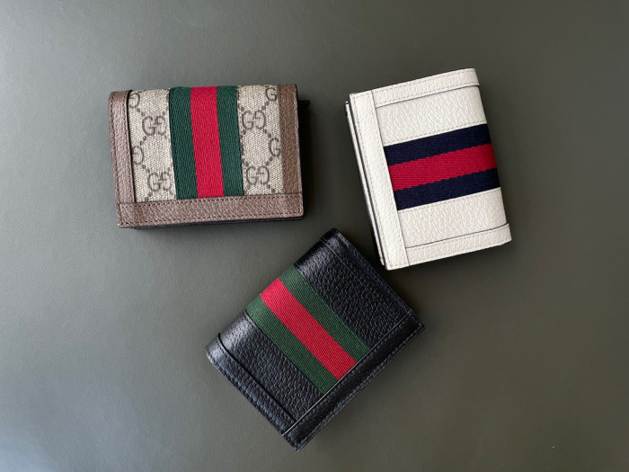 Gucci NIGO Leather Canvas Patchwork Small Wallet #nigo21141