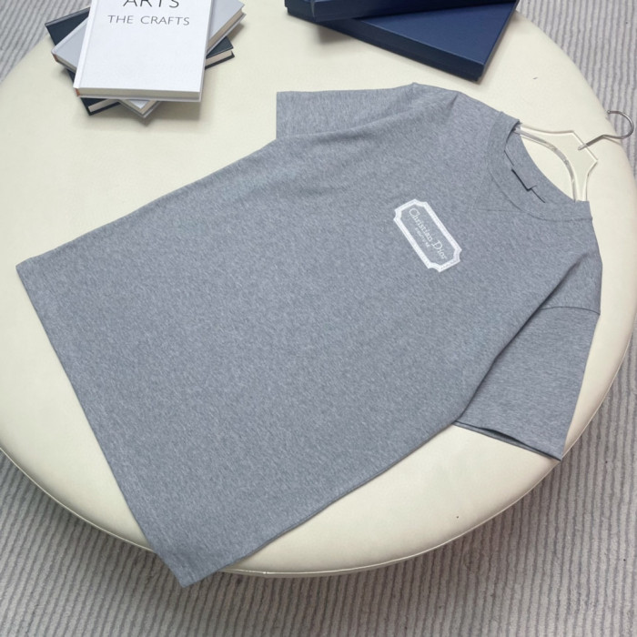 Dior NIGO Embroidered Logo Round Neck Solid T-shirt #nigo3498