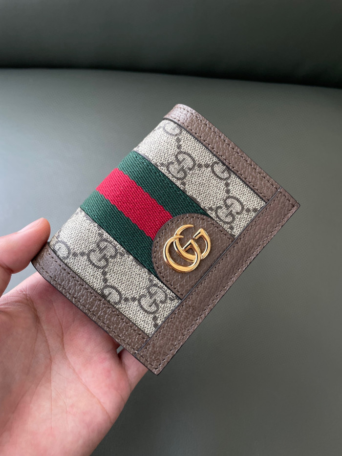 Gucci NIGO Leather Canvas Patchwork Small Wallet #nigo21141