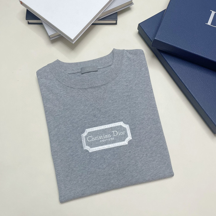 Dior NIGO Embroidered Logo Round Neck Solid T-shirt #nigo3498