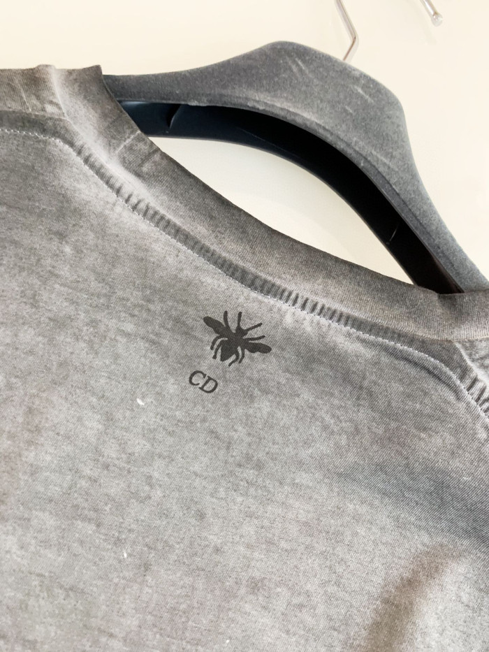DIOR NIGO Grey Printed Short Sleeved T-shirt #nigo57672