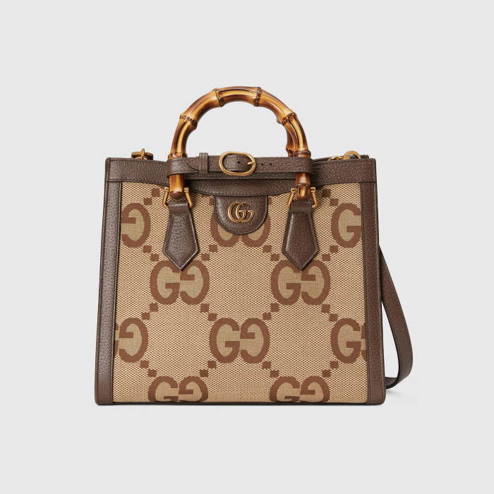 Gucci Diana Leather Printed Portable Bamboo Joint Bag #nigo53124