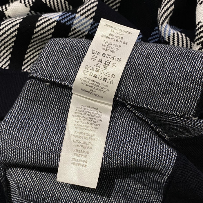 Burberry Check Cotton Jacquard Hoodie Plaid Sweatshirt Pullover #nigo96325