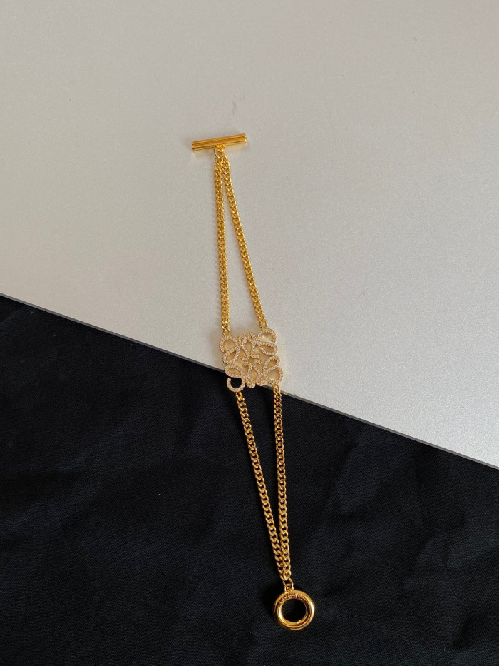 Loewe Anagram Hollow Out Earrings Necklace Bracelet Jewellery #nigo96349