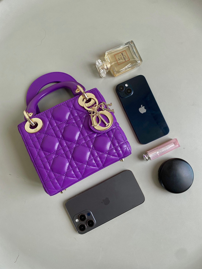 Dior Lady-D-Joy Bag NIGO Leather Carrying Chain Bag #nigo21446