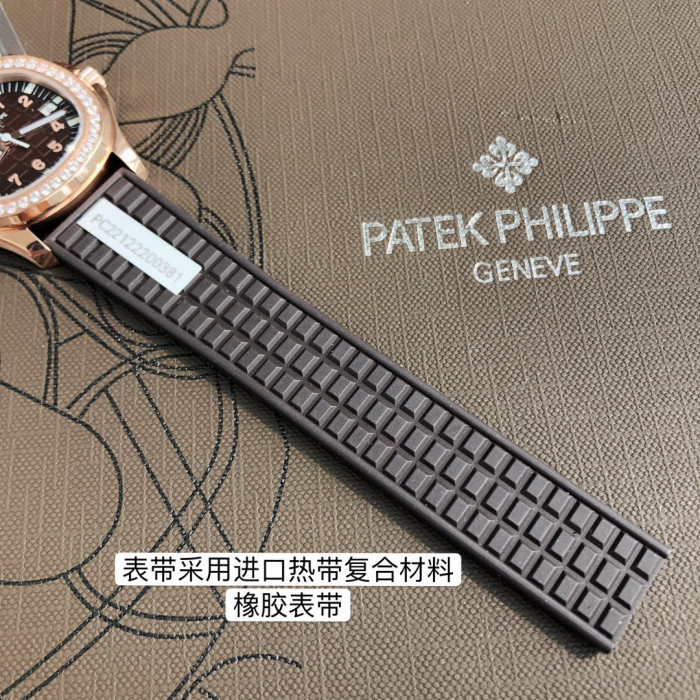Patek Philippe Mechanical Watches With Diamonds On Silicone Straps Watch #nigo96352