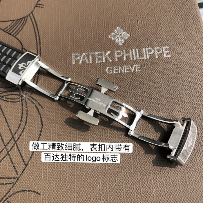 Patek Philippe Mechanical Watches With Diamonds On Silicone Straps Watch #nigo96352