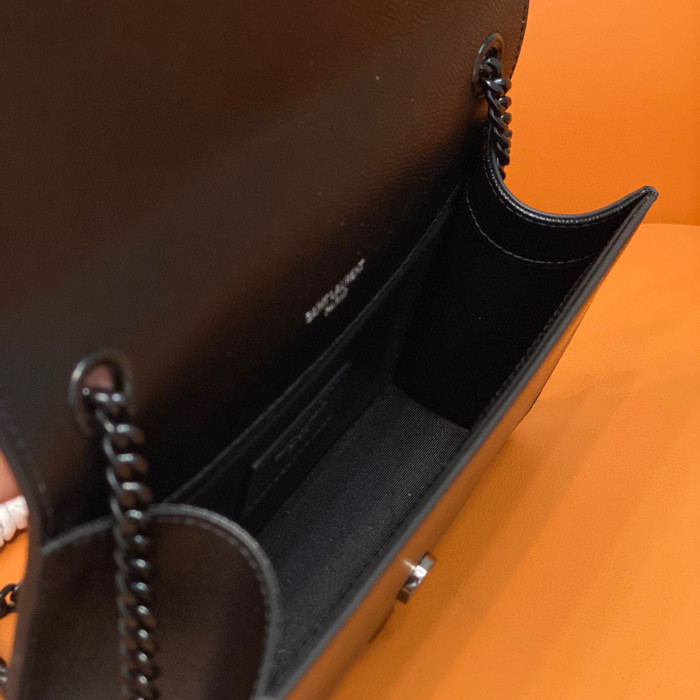 Saint Laurent Leather Chain Bag #nigo21334