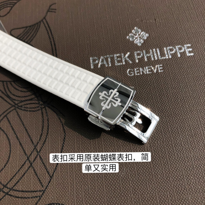Patek Philippe Mechanical Watches With Diamonds On Silicone Straps Watch #nigo96352