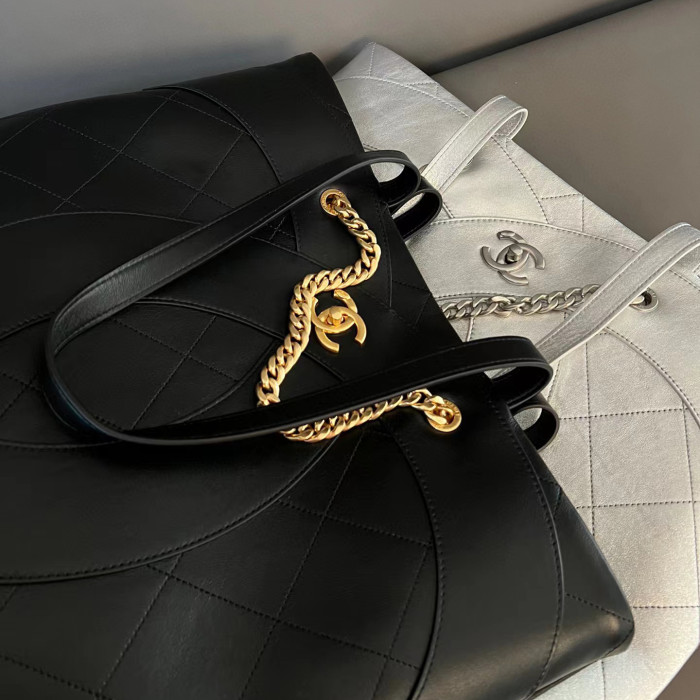 CHANEL NIGO Large Capacity Leather Handbag #nigo21246