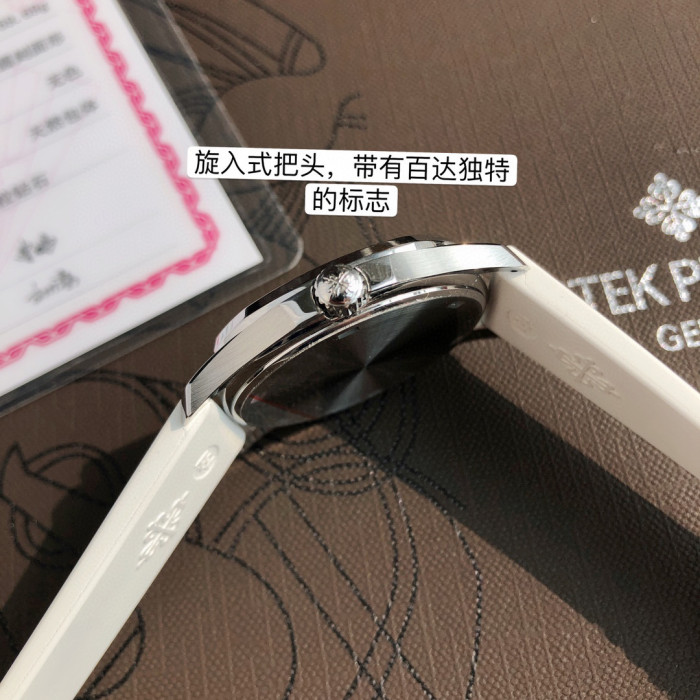 Patek Philippe Mechanical Watches With Diamonds On Silicone Straps Watch #nigo96352