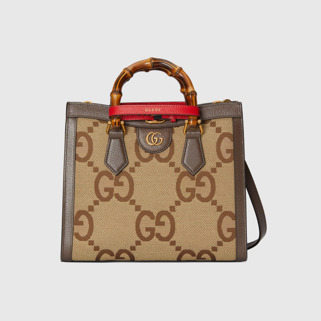 Gucci Diana Leather Printed Portable Bamboo Joint Bag #nigo53124
