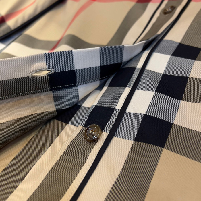 Burberry NIGO Checkered Long Sleeved Button Up Top #nigo57751