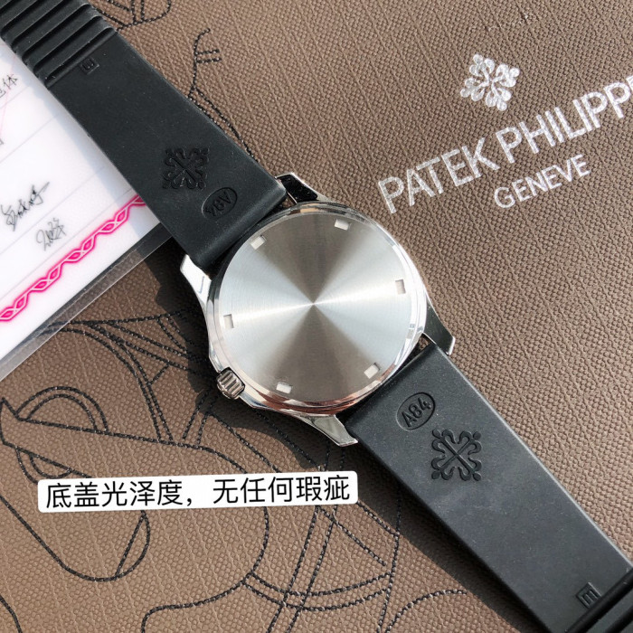 Patek Philippe Mechanical Watches With Diamonds On Silicone Straps Watch #nigo96352